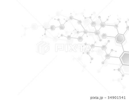 Abstract molecules medical background 34901541
