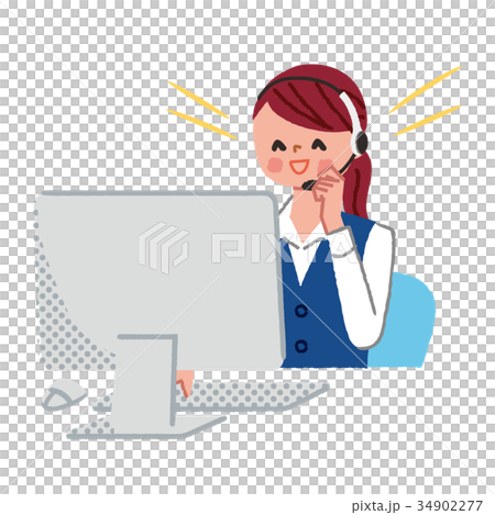 Female Operator Smile Female Operator Smile 34902277