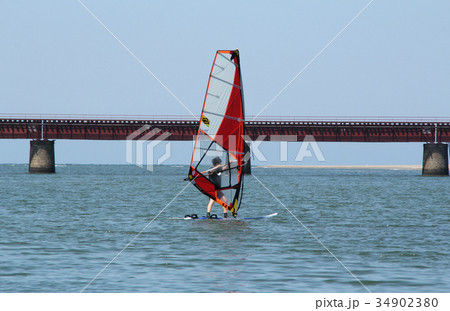 由良川のウインドサーフィン 34902380