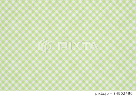 緑色のチェック柄背景素材テクスチャの写真素材