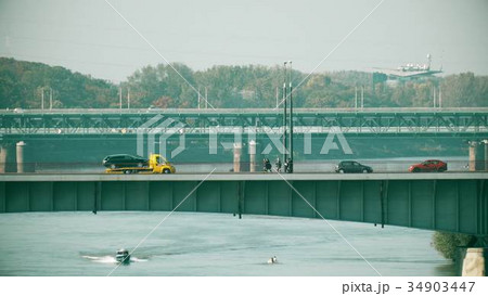 Bridges over the Vistula river in Warsaw, Poland 34903447