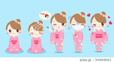 woman wear kimono 34904642