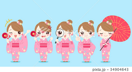 woman wear kimono 34904643