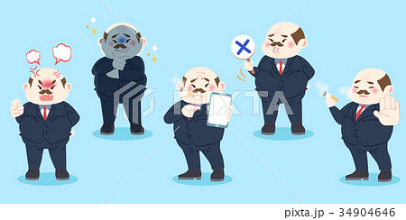 cute cartoon boss 34904646
