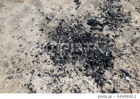 Black coal burning 34906911