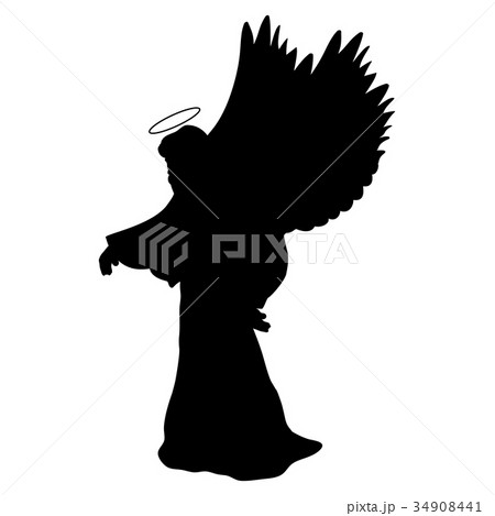 Archangel silhouette christmas angel religious 34908441