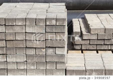 pile of paving slabs. 34908597