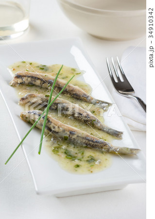 Marinated anchovies Marinated anchovies 34910342