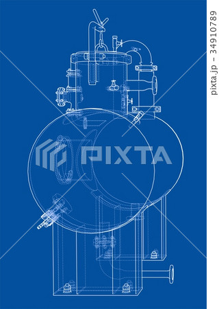 Sketch industrial equipment Sketch industrial equipment 34910789