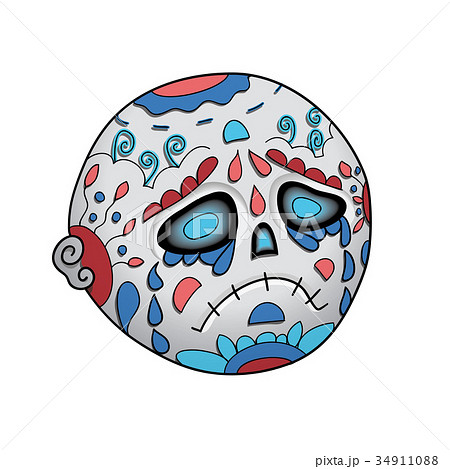 Emoji Cry Dead. Dia de Los Muertos Day of The Dead 34911088