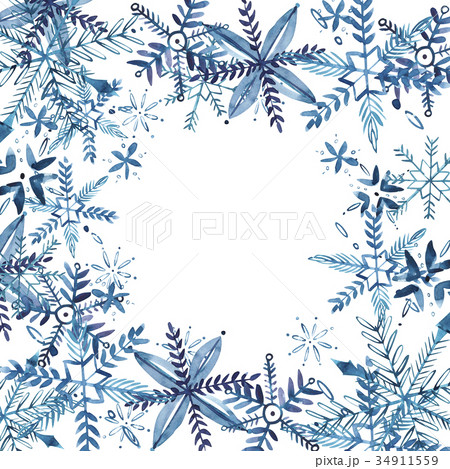 Abstract Christmas background with snowflakes Abstract Christmas background with snowflakes 34911559