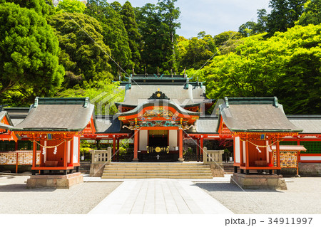 鹿児島 霧島市 霧島神宮の社殿 鹿児島 霧島市 霧島神宮の社殿 34911997