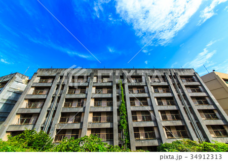 廃高層アパート 池島炭鉱跡 長崎 34912313