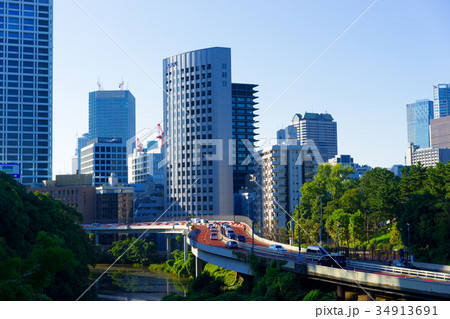 首都高速4号線赤坂見附付近喰違見附 34913691