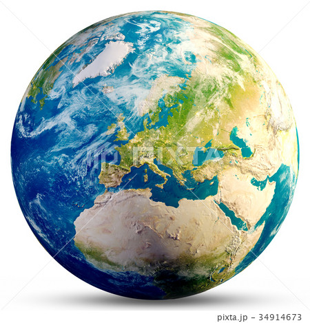 Planet Earth - Europe 3d rendering Planet Earth - Europe 3d rendering 34914673