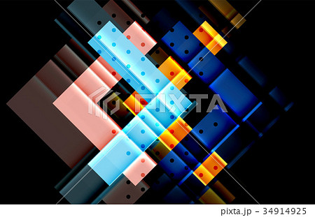 Color arrows on black background Color arrows on black background 34914925