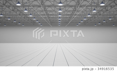 Empty exhibition centre. 3d render 34916535