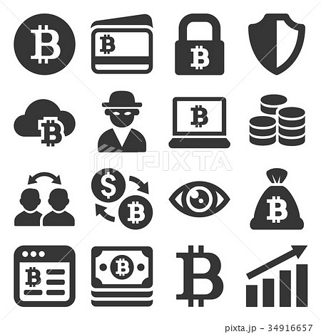 Bitcoin Icons Set Bitcoin Icons Set 34916657