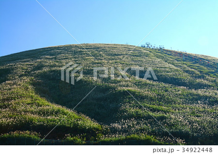 静岡県伊東市 大室山とリフト 静岡県伊東市 大室山とリフト 34922448