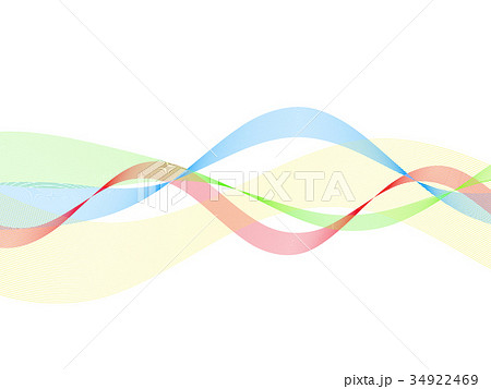 ウェーブ カラフル ウェーブ カラフル 34922469