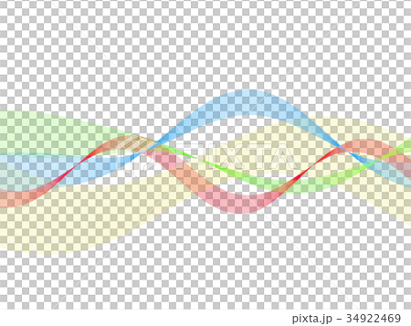 ウェーブ カラフル ウェーブ カラフル 34922469