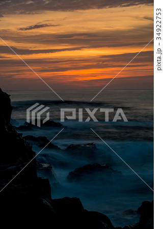 鴨ヶ浦の夕焼け 鴨ヶ浦の夕焼け 34922753