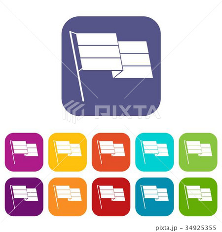 Flag icons set 34925355