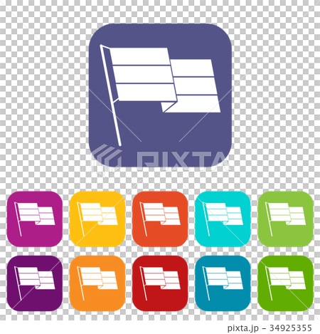 Flag icons set 34925355