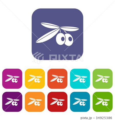 Olives icons set 34925386