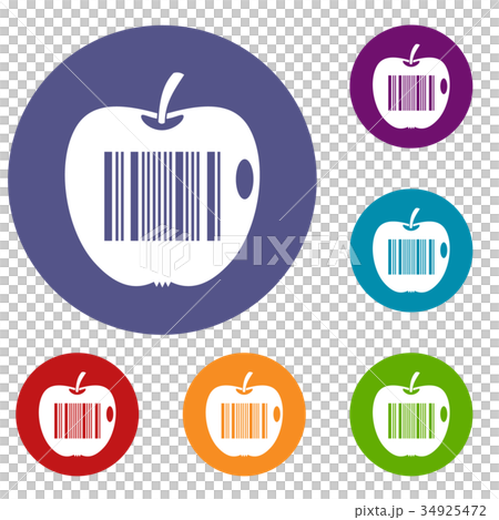 Produtt Code Icon Code to represent product identification icons set - Stock Illustration ...