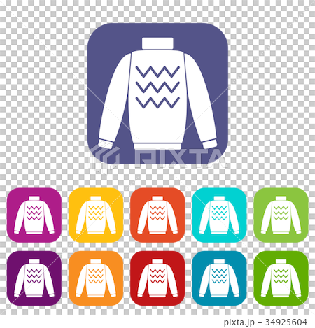 Pullover icons set - Stock Illustration [34925604] - PIXTA