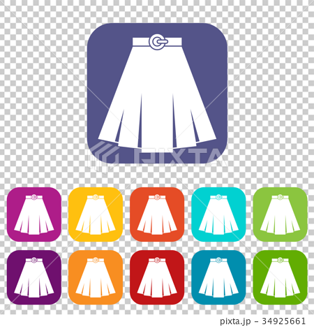 Skirt icons set - Stock Illustration [34925661] - PIXTA