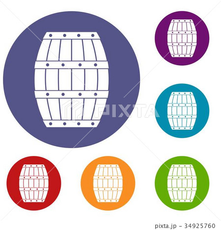 Barrel icons set Barrel icons set 34925760