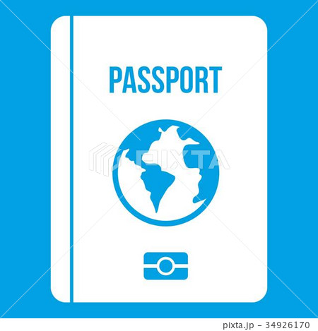Passport icon white 34926170