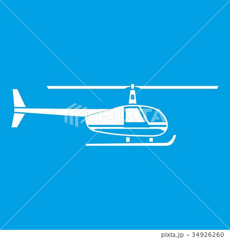 Helicopter icon white 34926260