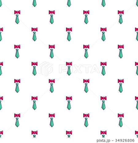Tie and bow tie pattern 34926806