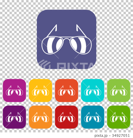 Sunglasses icons set 34927051