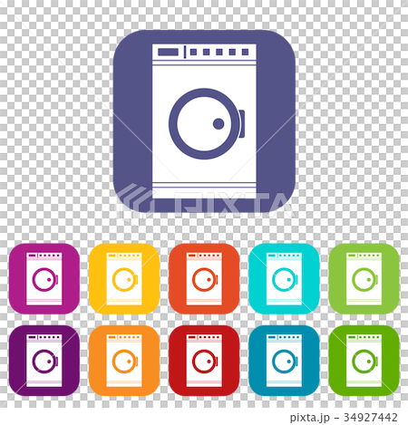 Washing machine icons set Washing machine icons set 34927442