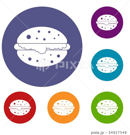 Burger icons set Burger icons set 34927549