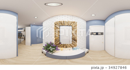 3d illustration spherical 360 degrees, seamless 34927846