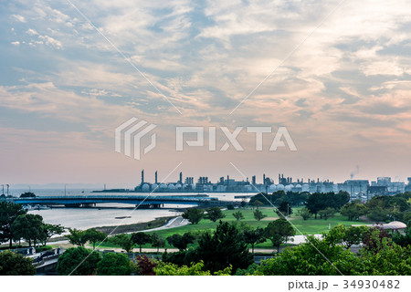 網干なぎさ公園 工場風景 網干なぎさ公園 工場風景 34930482