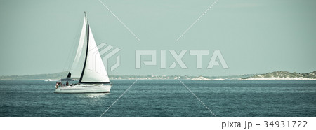 Recreational Yacht at Adriatic Sea 34931722
