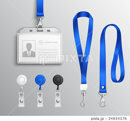 Identification Card Badge Accessories Set 34934376