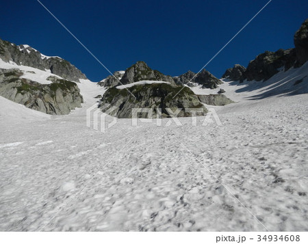 剣沢　長次郎谷より上部を望む 34934608