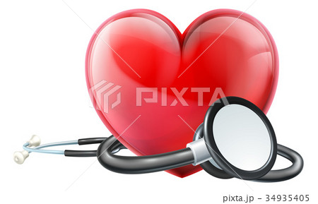 Heart And Stethoscope Conceptのイラスト素材