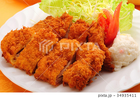 チキンカツ定食 34935411