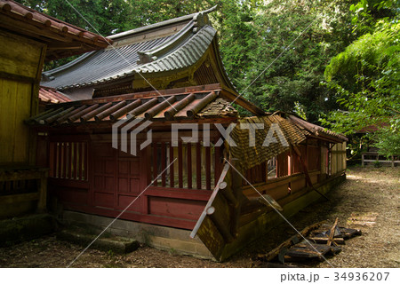 那須神社　破損部分 34936207