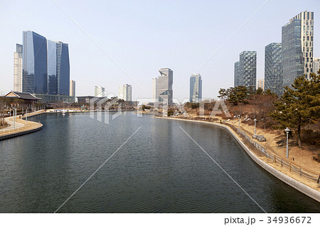 高層ビル ビル 公園 34936672