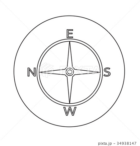 Direction Compass Icon 34938147
