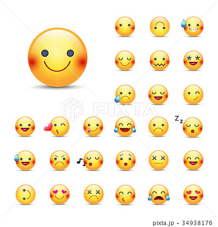 Smileys vector icon set. Emoticons pack. Happy Smileys vector icon set. Emoticons pack. Happy 34938176